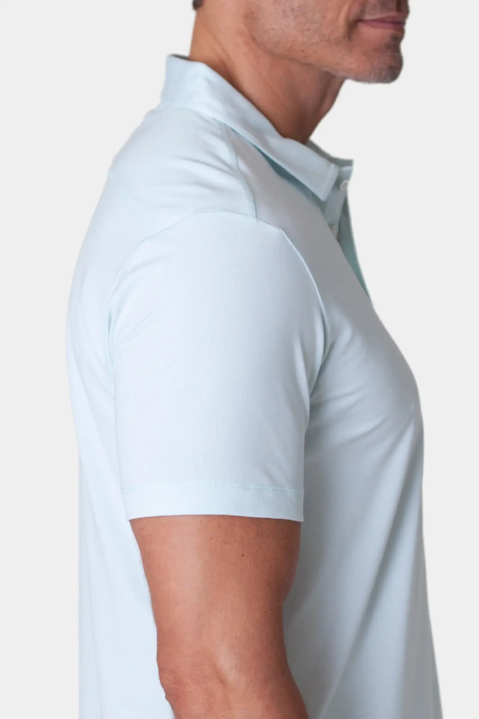 Coolest Polo Tech Shirt - Light Blue - Buki - Flyclothing LLC