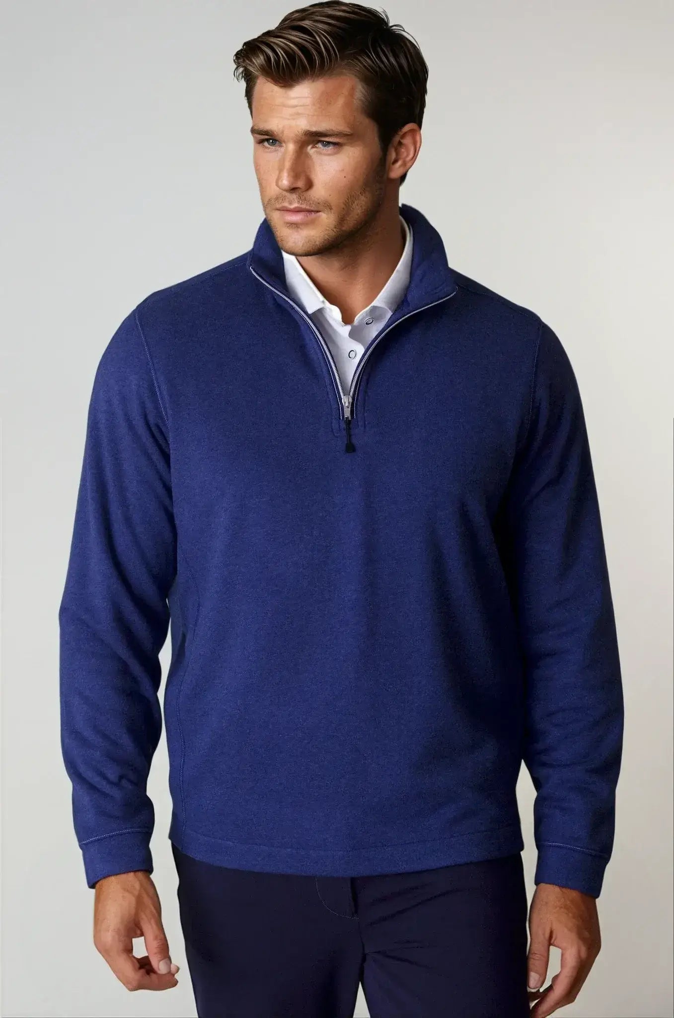 Voey Quarter Zip Sweatshirt - Tokyo Blue - Buki - Flyclothing LLC