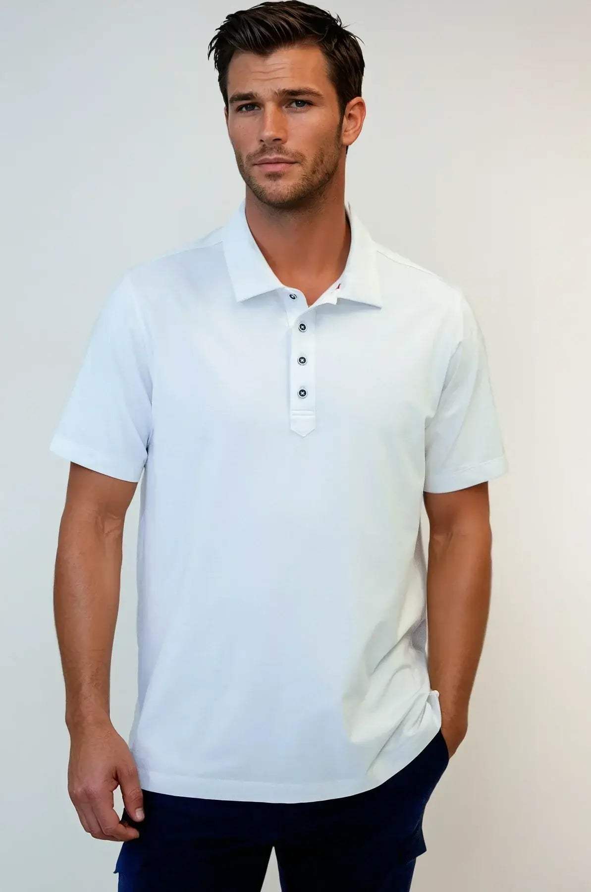 Buki Cinqo Polo 2-Pack - Navy/White - Buki - Flyclothing LLC