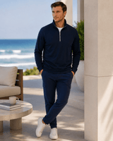 Buki Cinqo Travel Half Zip - Navy - Buki - Flyclothing LLC