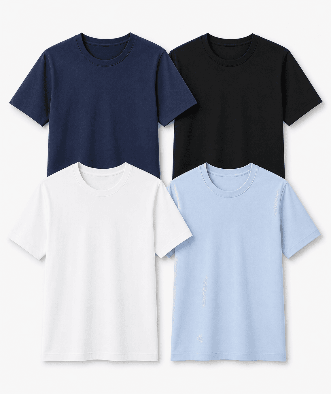 Buki Cinqo Tech Tee 4-Pack - White/French Blue/Blue Night/Black - Buki - Flyclothing LLC