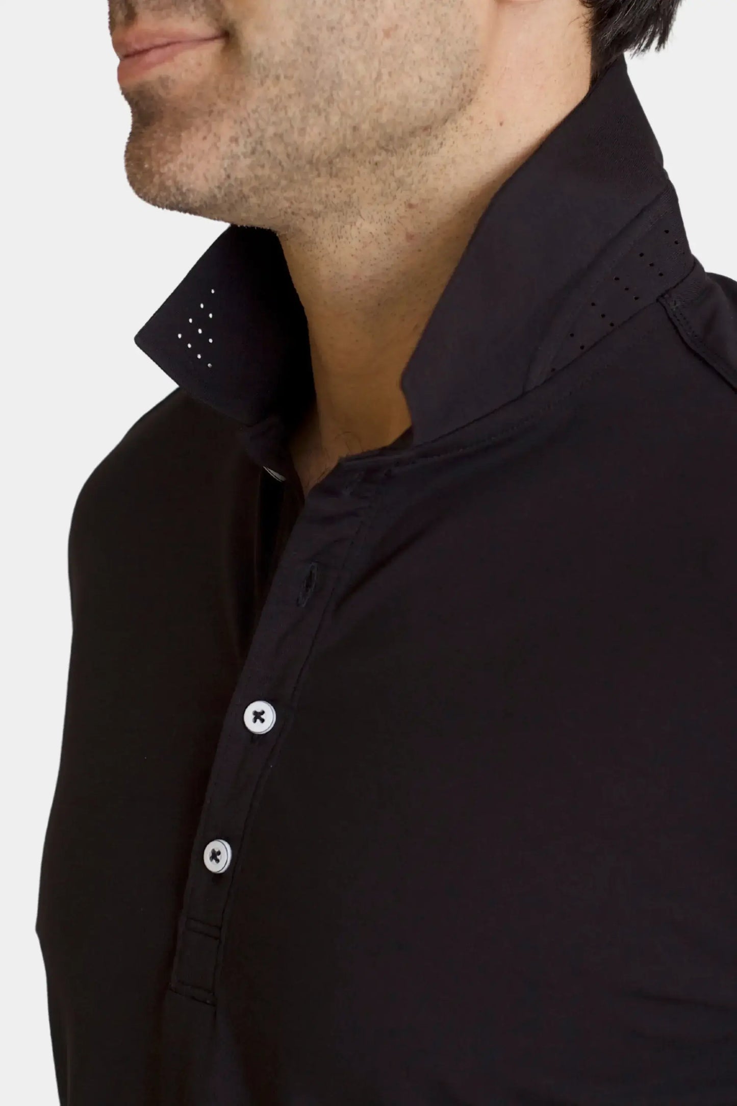 Coolest Polo Tech Shirt - Black - Buki - Flyclothing LLC