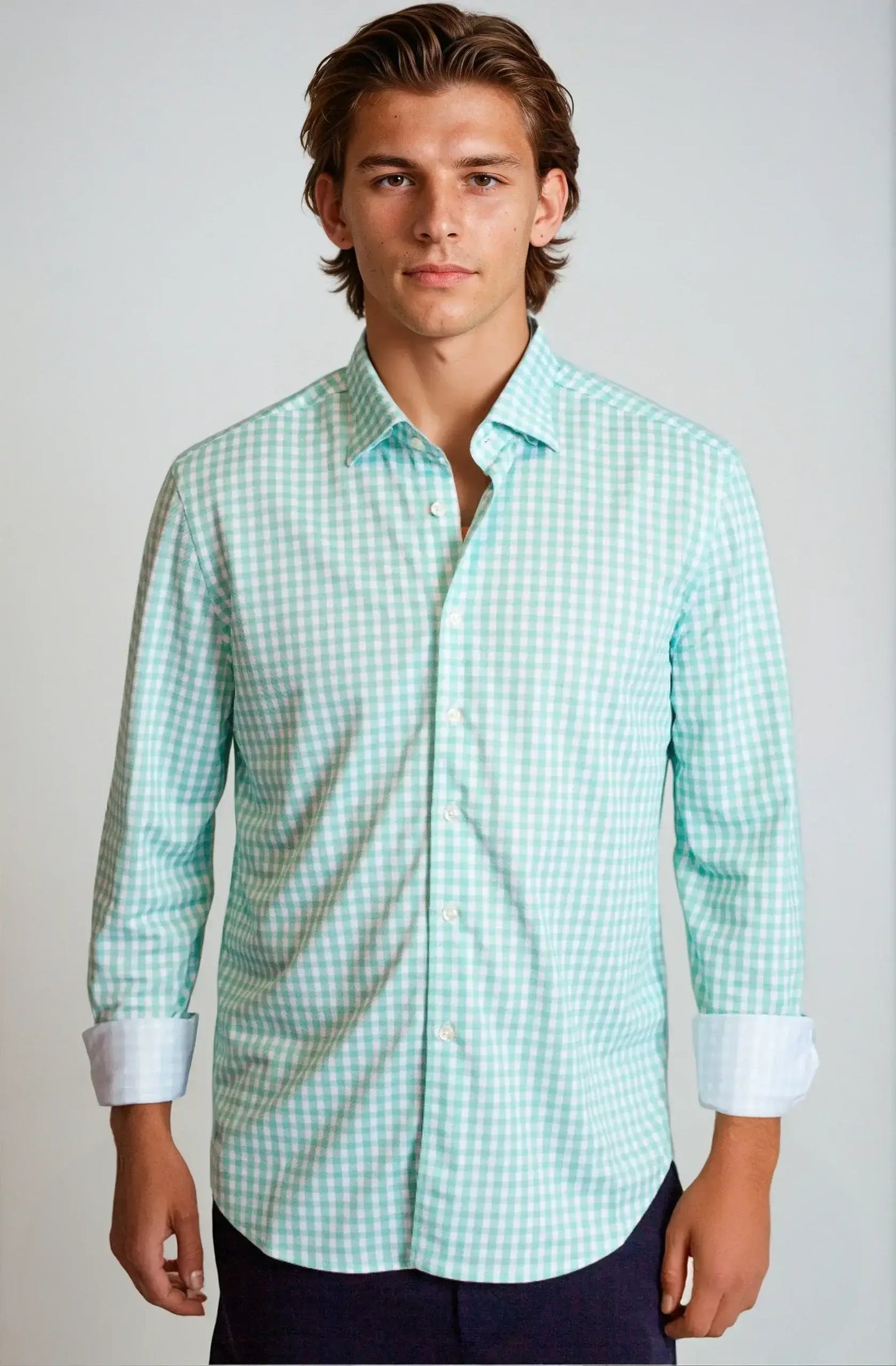 Mauro Dress Shirt 2-Pack - Emerald/Blue - Buki - Flyclothing LLC