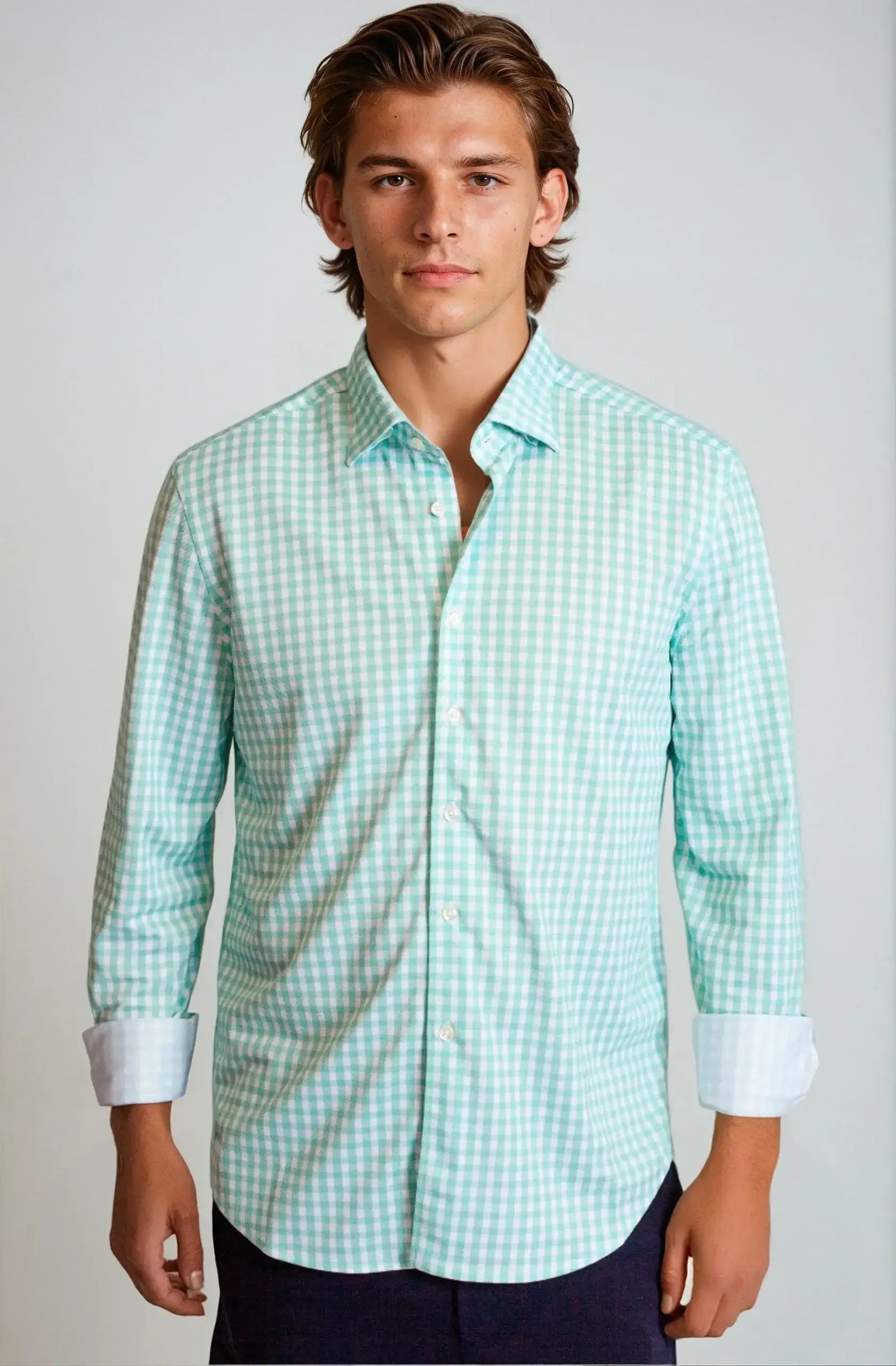 Mauro Dress Shirt 2-Pack - Emerald/Blue - Buki - Flyclothing LLC