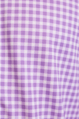 Mauro Long Sleeve Check Tech Shirt - Lavender - Buki - Flyclothing LLC