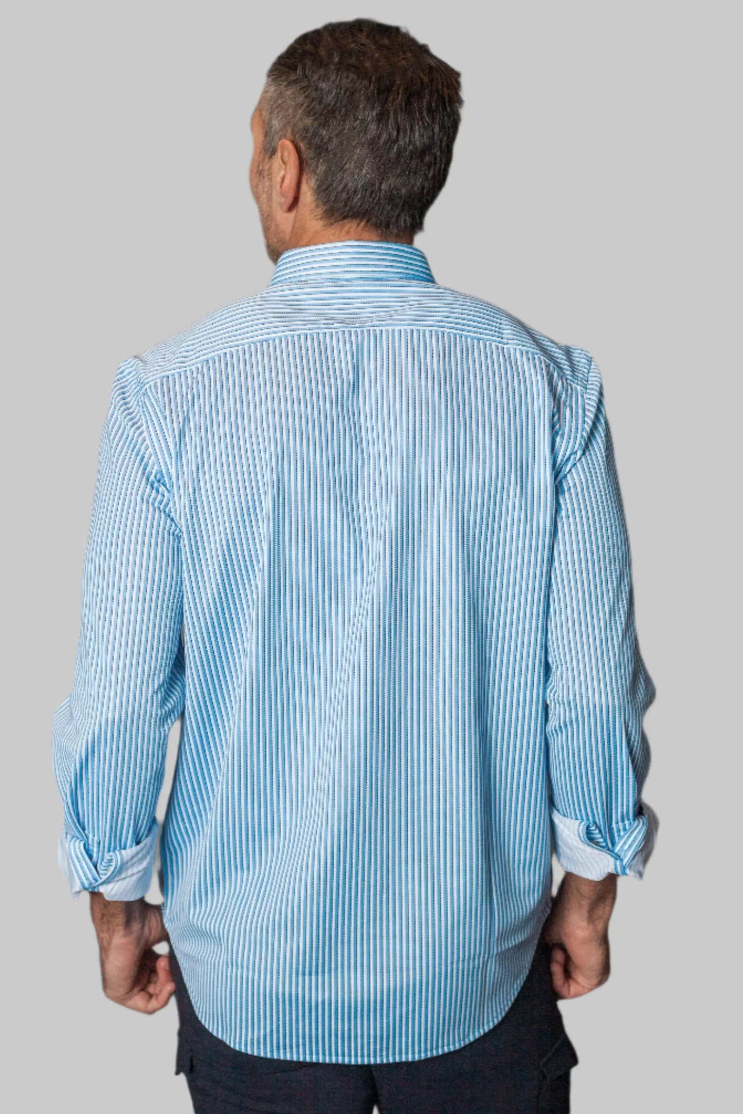 Hansen Stripe Long Sleeve Tech Shirt - Buki - Flyclothing LLC