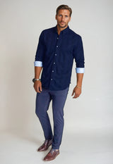 Moody Blues Plaid Long Sleeve Tech Shirt - Buki - Flyclothing LLC