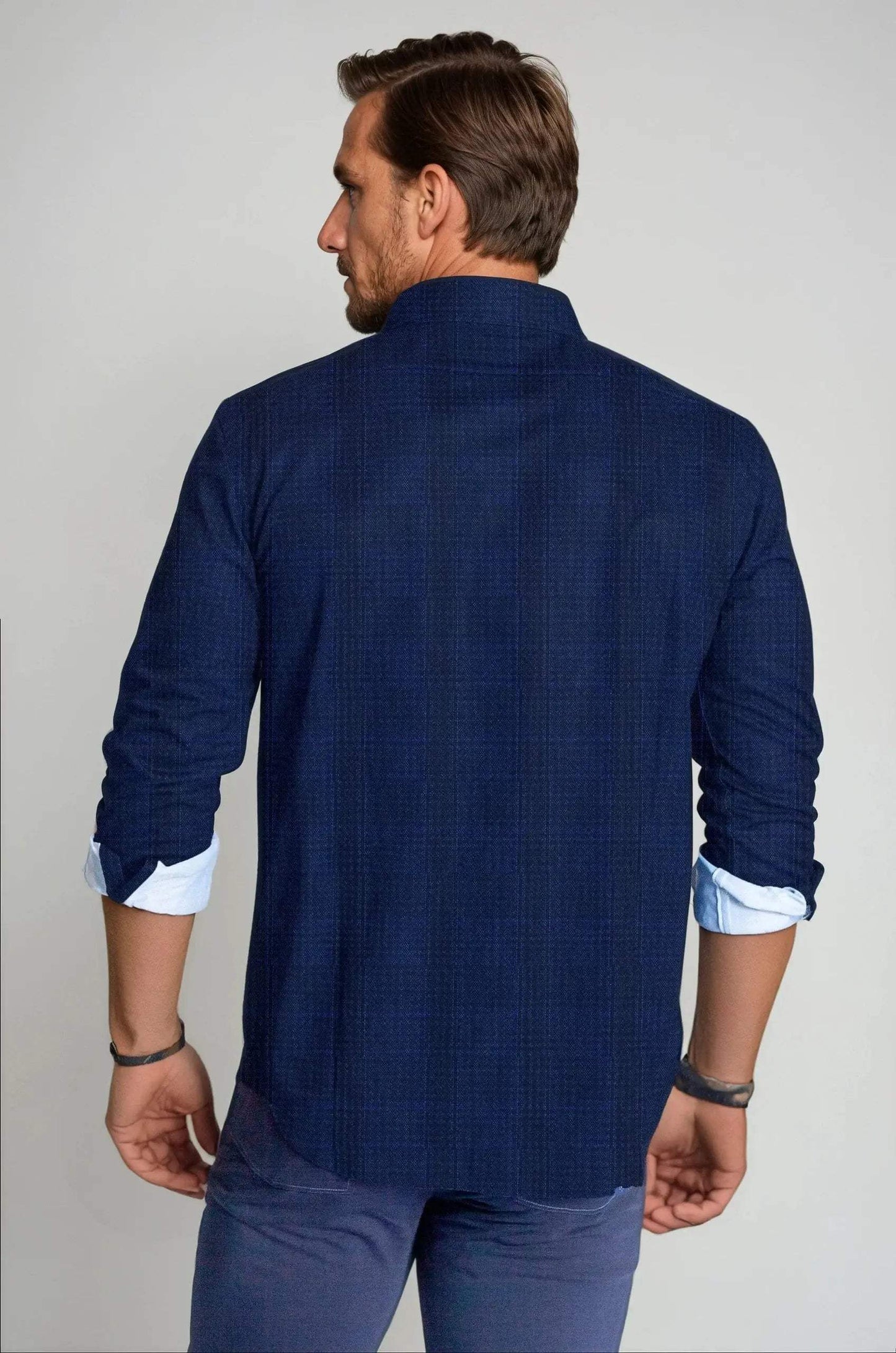 Moody Blues Plaid Long Sleeve Tech Shirt - Buki - Flyclothing LLC