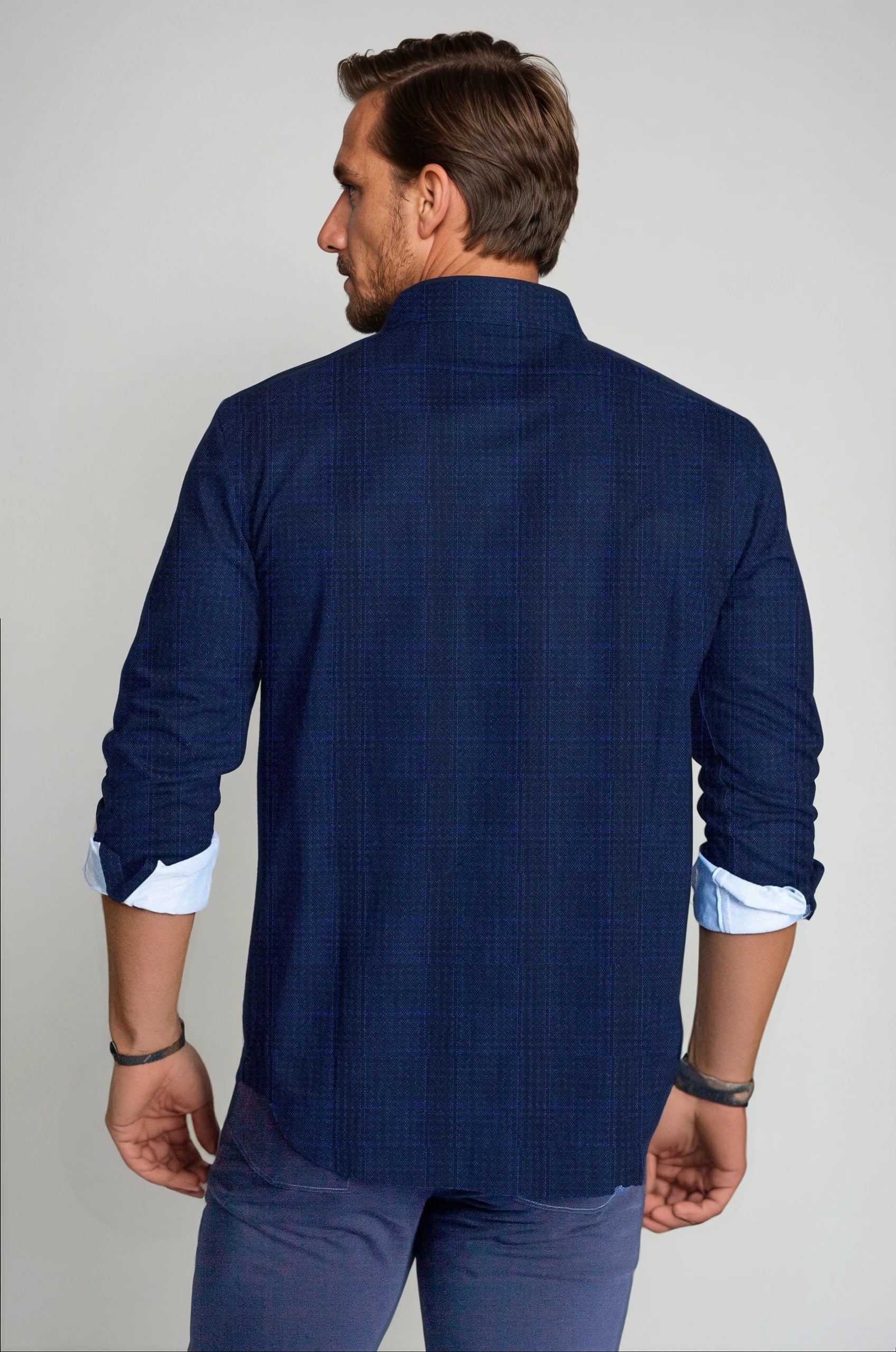 Moody Blues Plaid Long Sleeve Tech Shirt - Buki - Flyclothing LLC
