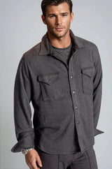 Soft Knit CPO Overshirt - Buki - Flyclothing LLC
