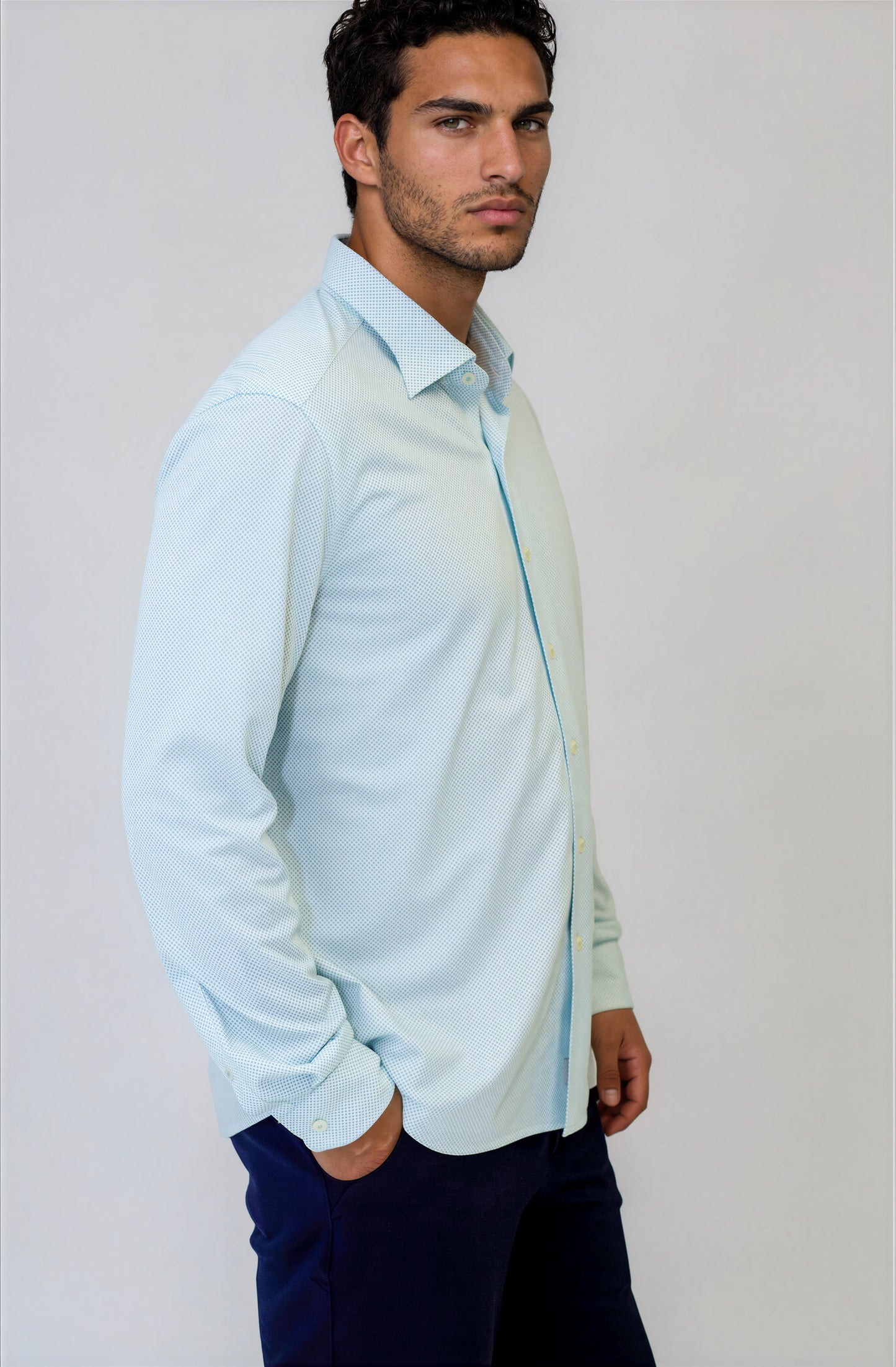Mauro Dress Shirt 2-Pack - Emerald/Blue - Buki - Flyclothing LLC