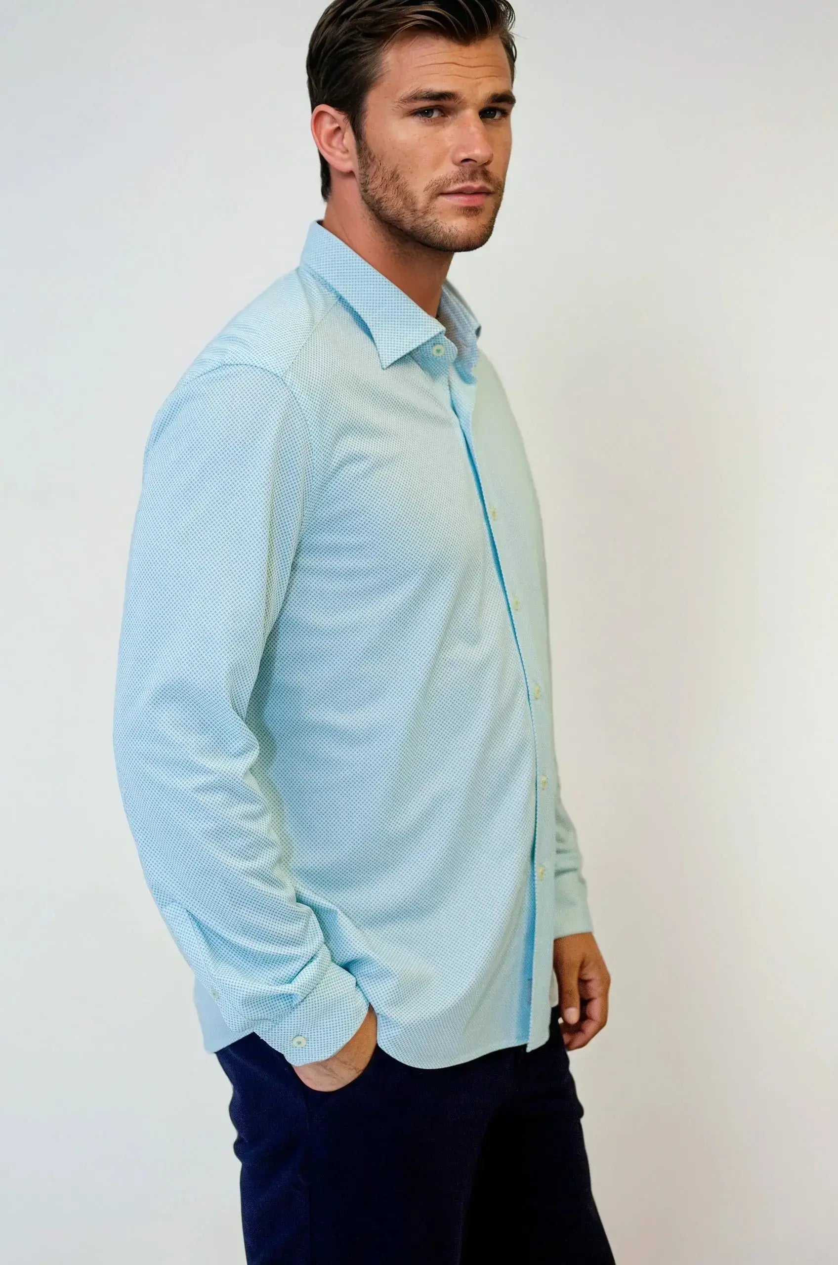 Studio Dot Dress Shirt 2-Pack - Blue/Teal - Buki - Flyclothing LLC