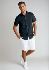 Buki Cinqo Single Shot Short Sleeve Shirt - Black - Buki - Flyclothing LLC