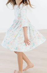 Bunny Dreams 3/4 Sleeve Pocket Twirl Dress - Mila & Rose ® - Flyclothing LLC