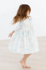 Bunny Dreams 3/4 Sleeve Pocket Twirl Dress - Mila & Rose ® - Flyclothing LLC