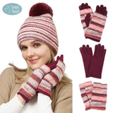 3 In 1 Multi Colored Touch Smart Gloves - Madeline Love - Flyclothing LLC