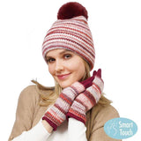 3 In 1 Multi Colored Touch Smart Gloves - Madeline Love - Flyclothing LLC