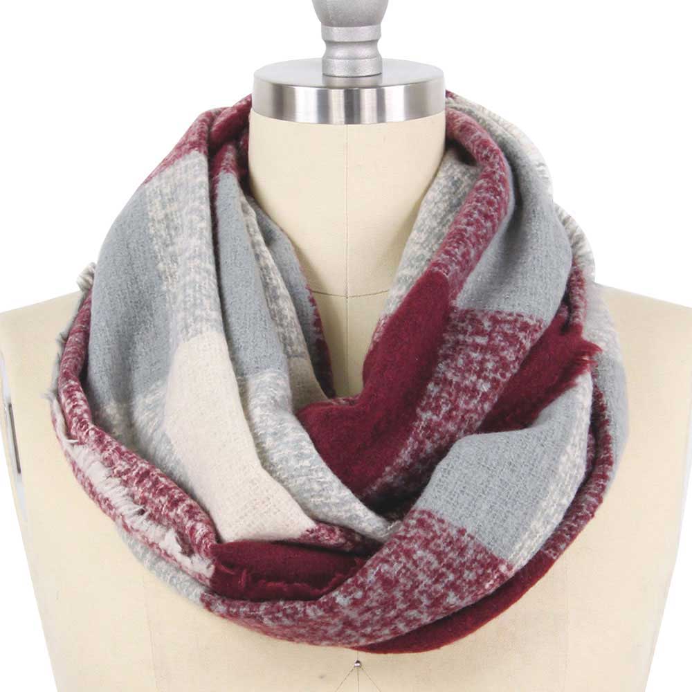 Check Infinity Scarf - Madeline Love - Flyclothing LLC