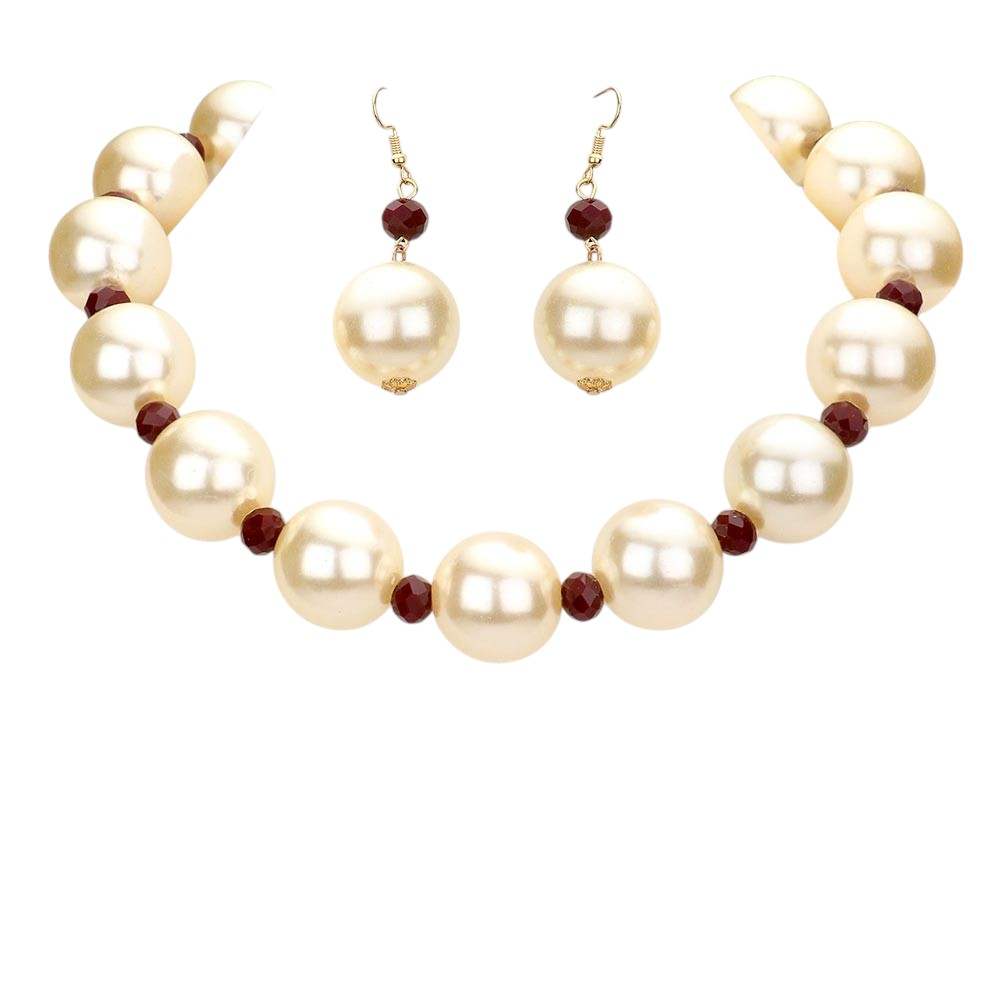 Chunky Pearl Necklace - Madeline Love - Flyclothing LLC