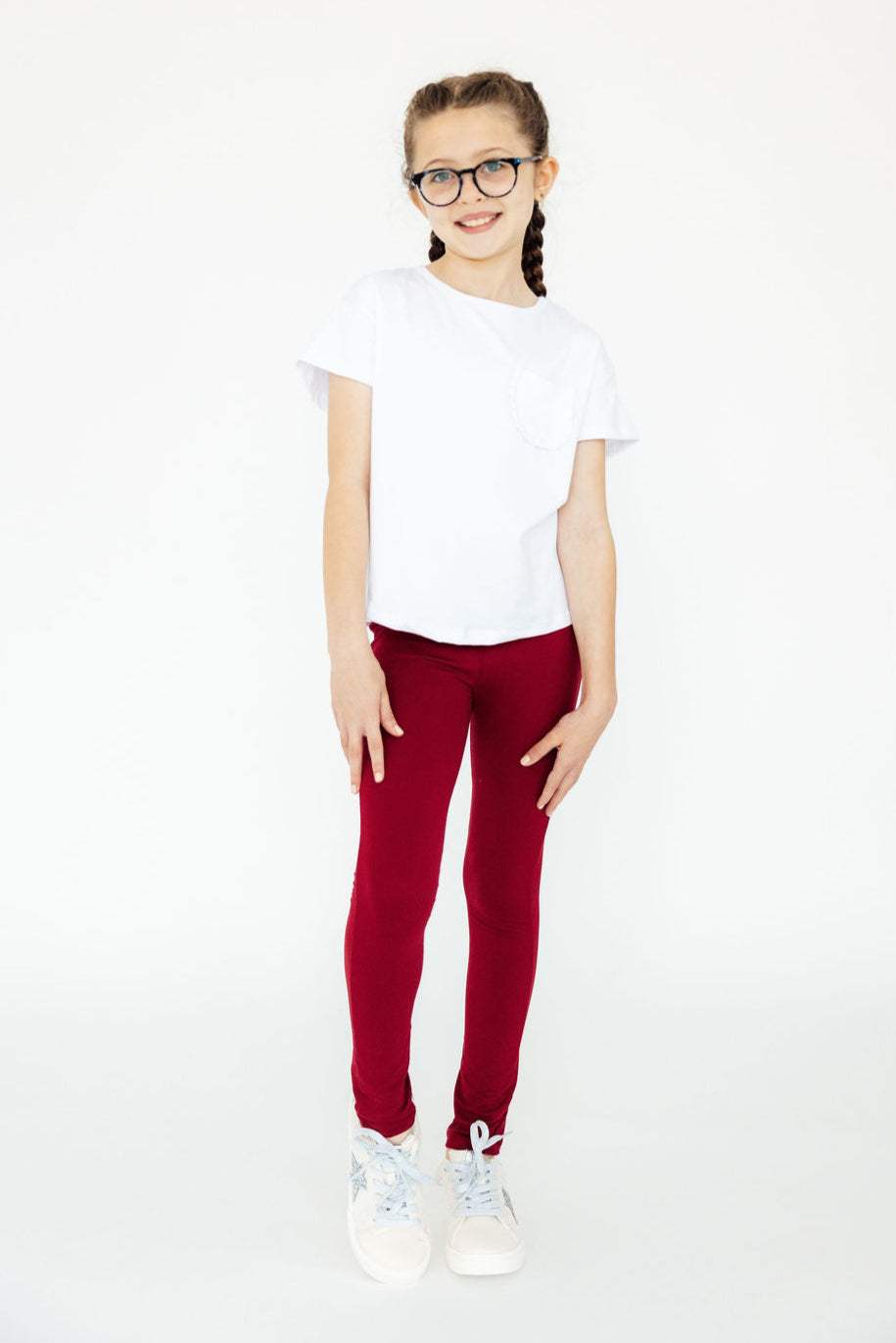Burgundy Leggings - Mila & Rose ® - Flyclothing LLC