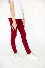 Burgundy Leggings - Mila & Rose ® - Flyclothing LLC
