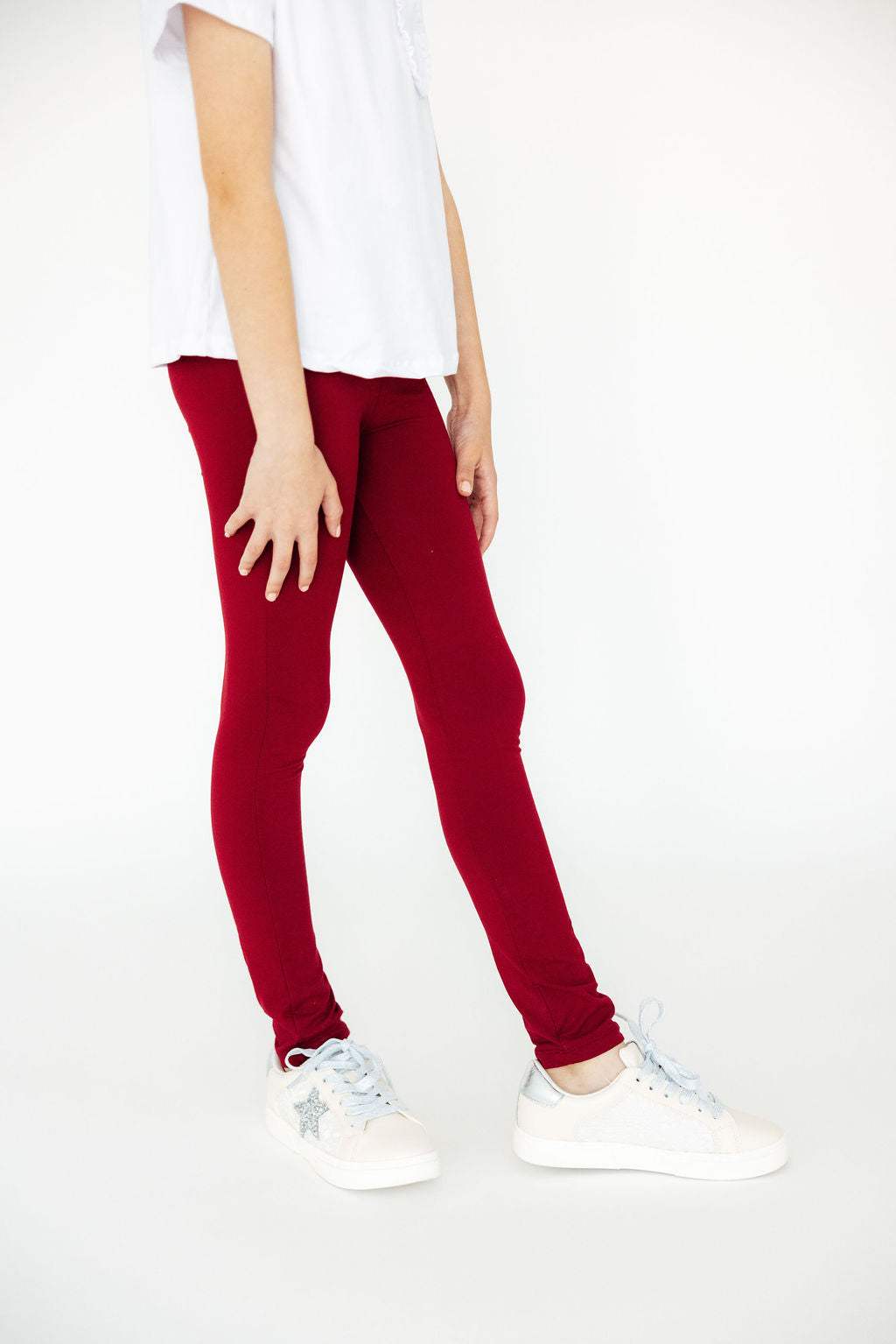 Burgundy Leggings - Mila & Rose ® - Flyclothing LLC