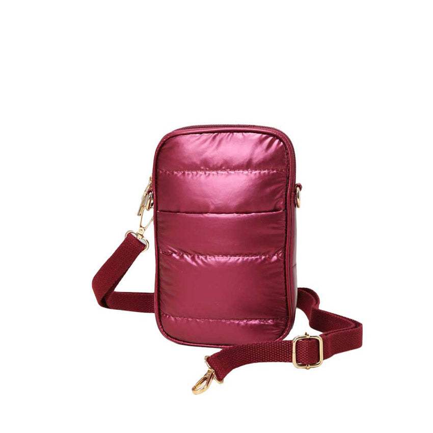 Puffer Rectangle Crossbody Bag - Madeline Love - Flyclothing LLC