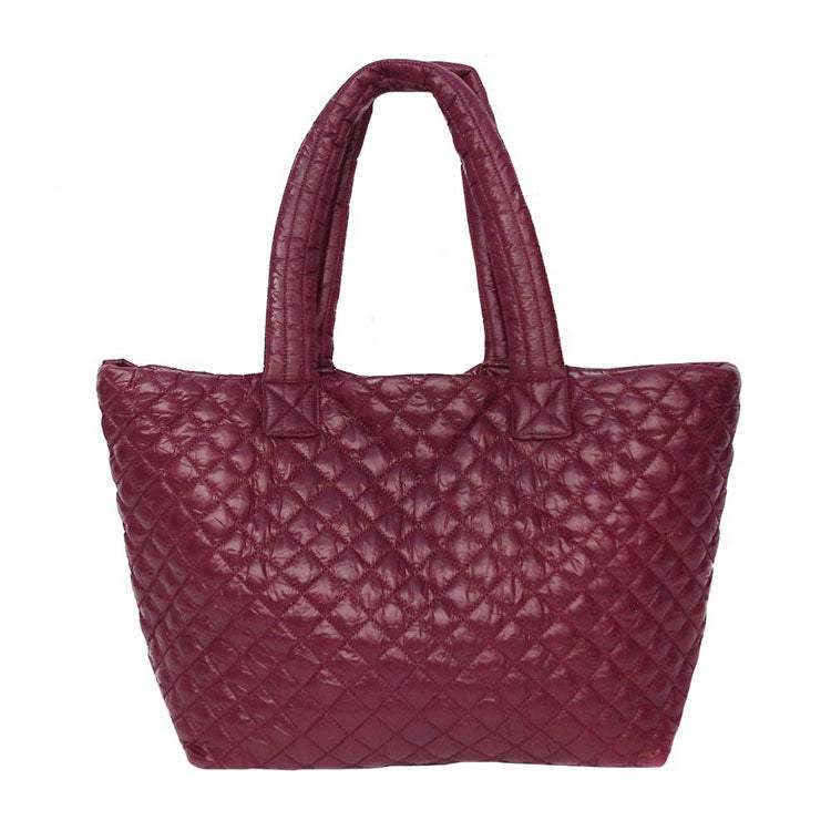 Quilted Padded Puffer Tote Bag - Madeline Love - Flyclothing LLC