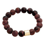 Semi precious stone beaded stretch bracelet - Madeline Love - Flyclothing LLC