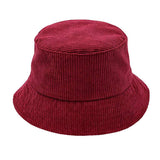 Solid Corduroy Bucket Hat - Madeline Love - Flyclothing LLC
