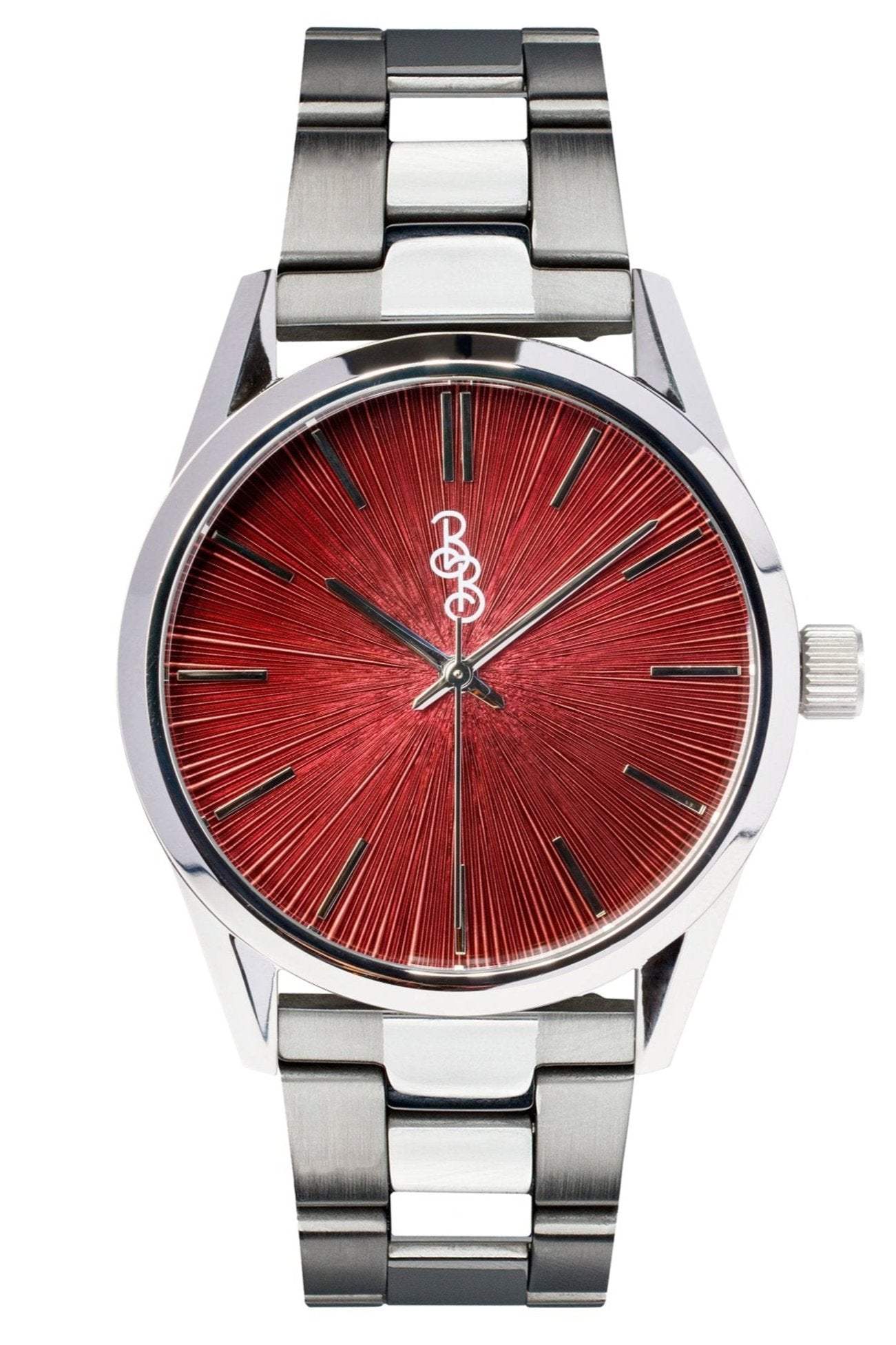 Burgundy Sunburst Watch - The Beyond Boring Watch Company - Flyclothing LLC