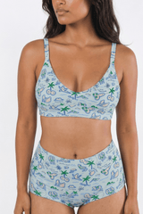 The Pirate's Booty | Naughty Map Boob Hammock™ Plunge Bralette - Shinesty - Flyclothing LLC
