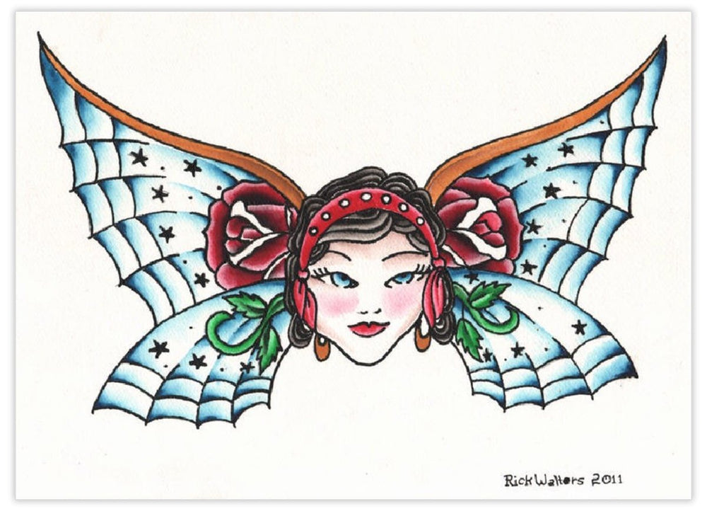 Black Market Art Company Butterfly Gypsy Print