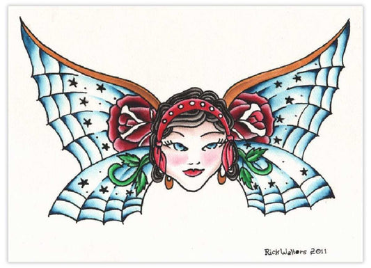 Black Market Art Company Butterfly Gypsy Print - Black Market Art Company - Flyclothing LLC