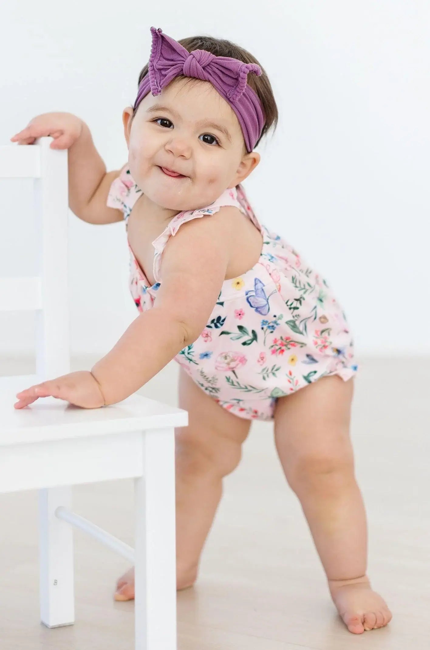 Butterfly Meadows Ruffle Cross Back Romper - Mila & Rose ® - Flyclothing LLC