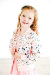 Butterfly Meadows Satin Jacket - Mila & Rose ® - Flyclothing LLC