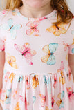 Butterfly Kisses S/S Pocket Twirl Dress - Mila & Rose ® - Flyclothing LLC
