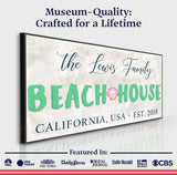 Beach House Sign III - Tailored Canvases - Flyclothing LLC