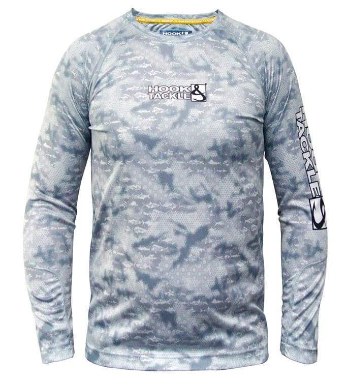 Youth Fish Fractal UV Fishing Shirt (8-20) - Hook & Tackle - Flyclothing LLC