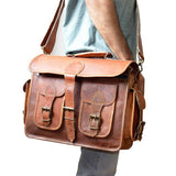 The Robert Capa Camera Messenger - Classy Leather Bags - Flyclothing LLC