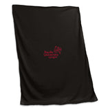 Pacific University Of Oregon Custom Screenprinted Sweatshirt Blanket