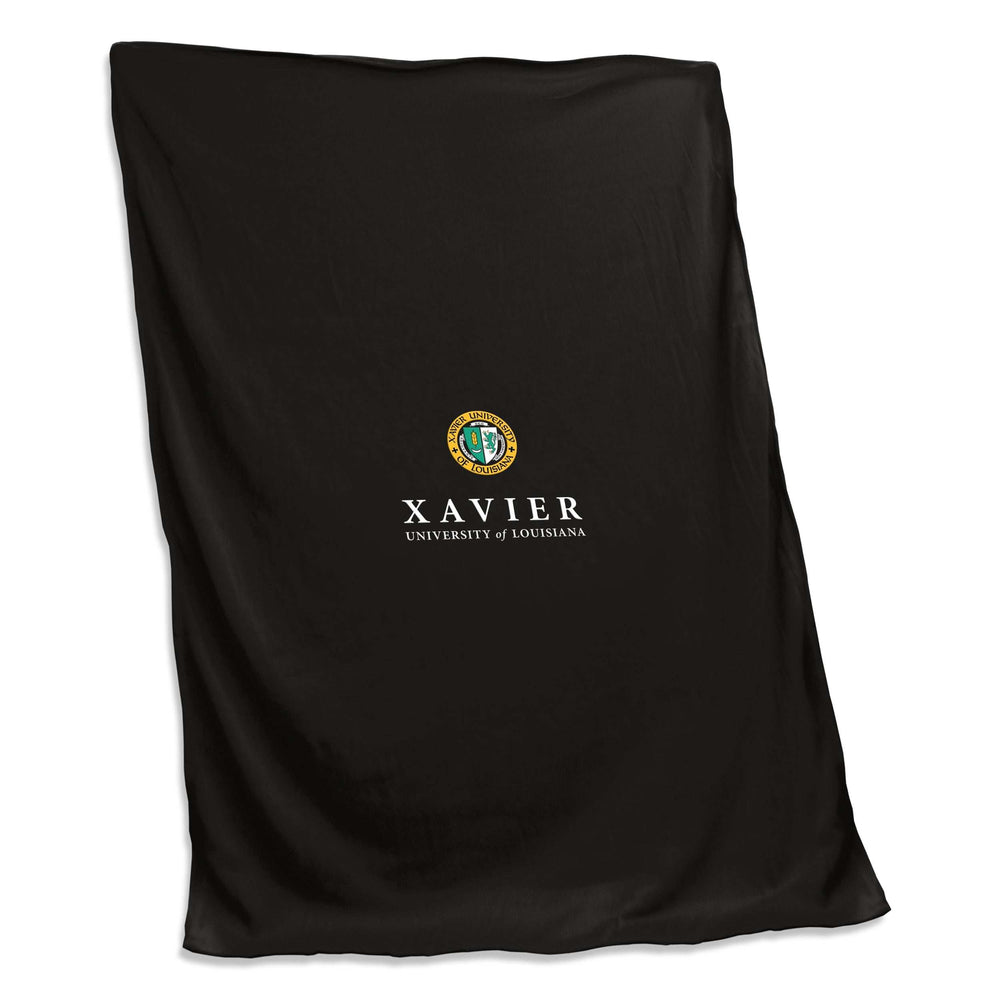Xavier University- Louisiana Custom Screenprinted Sweatshirt Blanket - Logo Brands - Flyclothing LLC