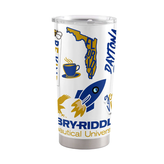 Embry-Riddle Aeronautical - Daytona 20oz Native Stainless Tumbler - Logo Brands - Flyclothing LLC
