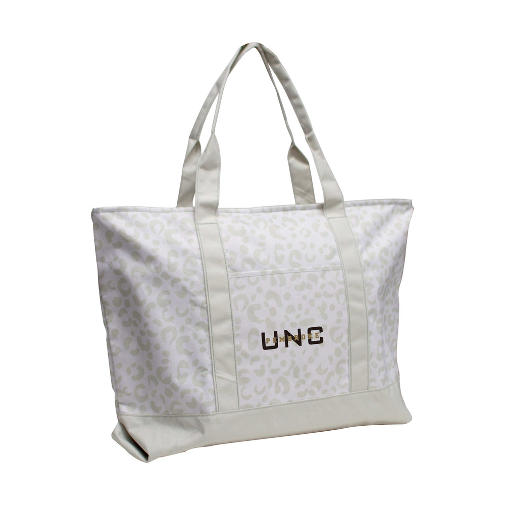 UNC Pembroke Leopard Pattern Tote - Logo Brands - Flyclothing LLC