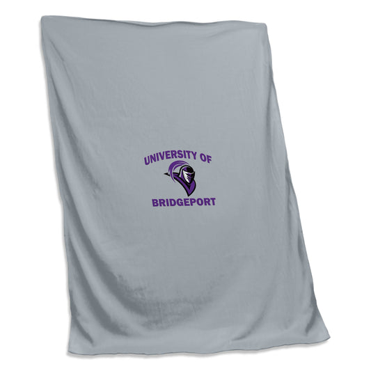 Univ of Bridgeport Screened Sweatshirt Blanket - Logo Brands - Flyclothing LLC