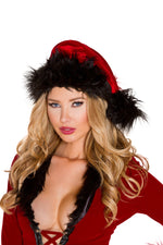 Roma Costume Fur Trimmed Hat - Roma Costume - Flyclothing LLC
