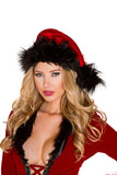 Roma Costume Fur Trimmed Hat - Roma Costume - Flyclothing LLC