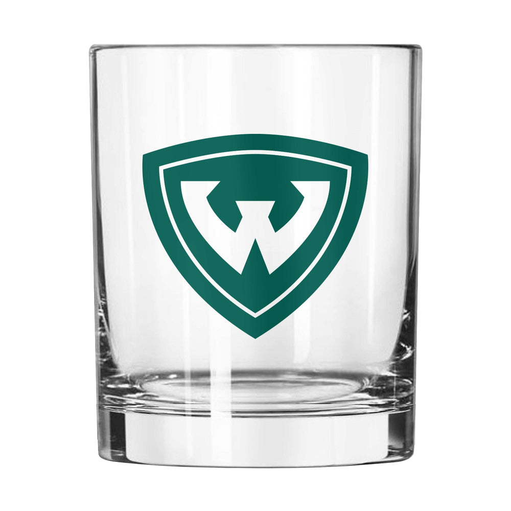 Wayne State 14oz Gameday Rocks Glass - Logo Brands - Flyclothing LLC