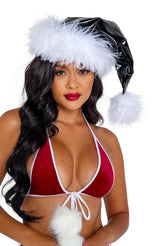 Roma Costume Vinyl & Faux Fur Santa Hat Costume C201 - Roma Costume - Flyclothing LLC