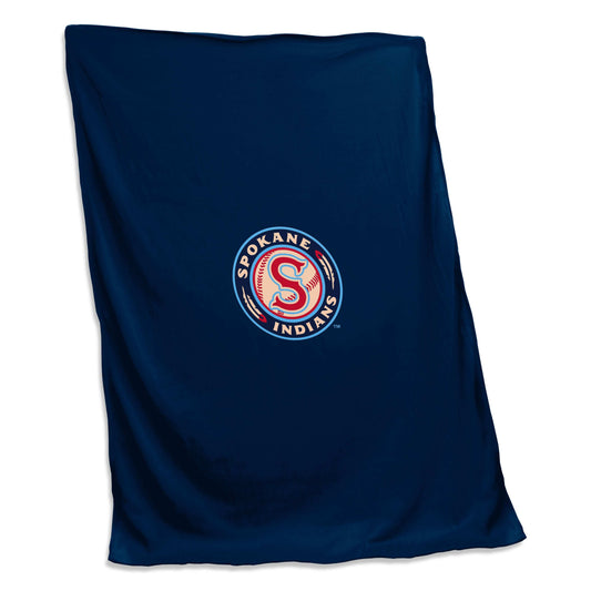 Spokane Indians Screened Sweatshirt Blanket - Logo Brands - Flyclothing LLC